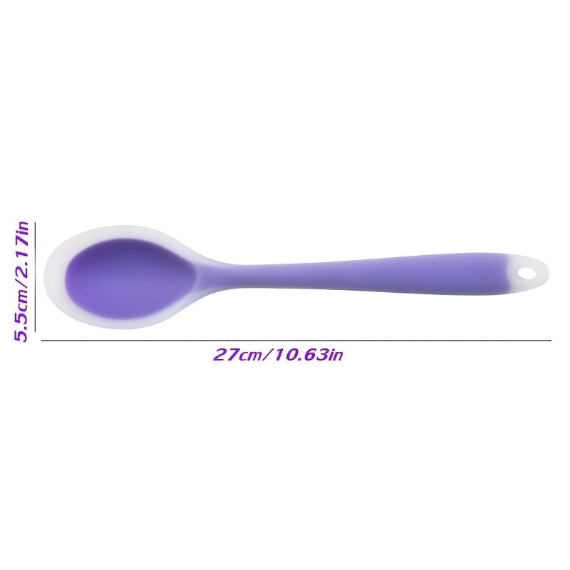 1 Unidad, Espátula De Silicona Para El Hogar, Cuchara De Silicona Para El Hogar, Cuchara Secreta Todo Incluido Para La Cocina Del Hogar, Para Sopa, Para Revolver, Para Ensalada