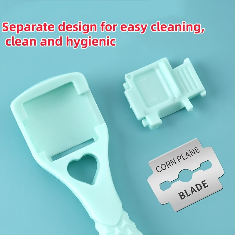 2 Piezas de Raspador y Recortador de Pies Resistente - Herramienta Manual para Pedicura con Agarre Antideslizante, Sin Electricidad/Batería - Para Hogar o Salón, Uñas Encarnadas (Beige Claro) - Regalo Ideal para Cuidado de Uñas, Esenciales de Pedicura, B