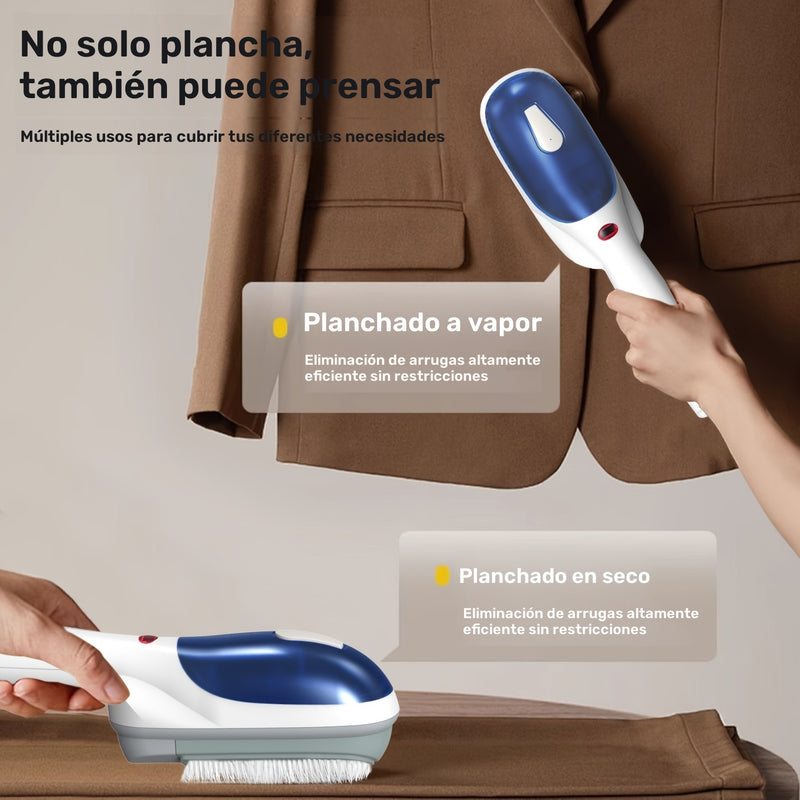 Plancha de vapor de mano PANCERKA para ropa - Calentamiento rápido de 25 segundos, removedor de arrugas de vapor portátil para el hogar, la oficina y los viajes - Fuente de alimentación de 110V-130V, enchufe de EE. UU.