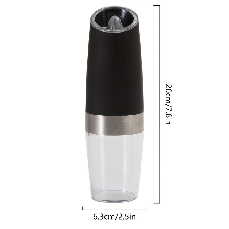 Molinillo de Pimienta Rosa Policía, Molinillo de Sal Marina para el Hogar, Molinillo de Especias Ajustable Eléctrico, Triturador de Pimienta Reutilizable, Utensilio de Cocina, Grano Ajustable, Luz LED Alimentada por Batería, Operación Automática con Una