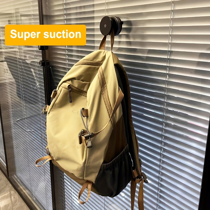 Soporte para teléfono con ventosa de vacío, giratorio 360°, diseño magnético de doble cara sin adhesivo, plegable telescópico, ideal para coche y hogar, efecto óptimo del anillo magnético