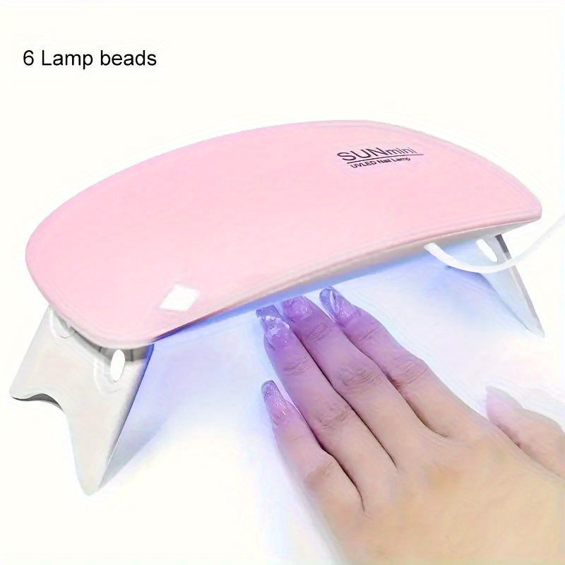 Secador de Uñas LED Ultracompacto - Luz Portátil con Tecnología de Secado Rápido USB, Sin Pantalla Necesaria, para Hogar, Salón o Viaje - Regalo Perfecto para Mujeres, Artistas de Uñas y Mamás (Cumpleaños, Navidad, Día de la Madre) - Compatible con Todas
