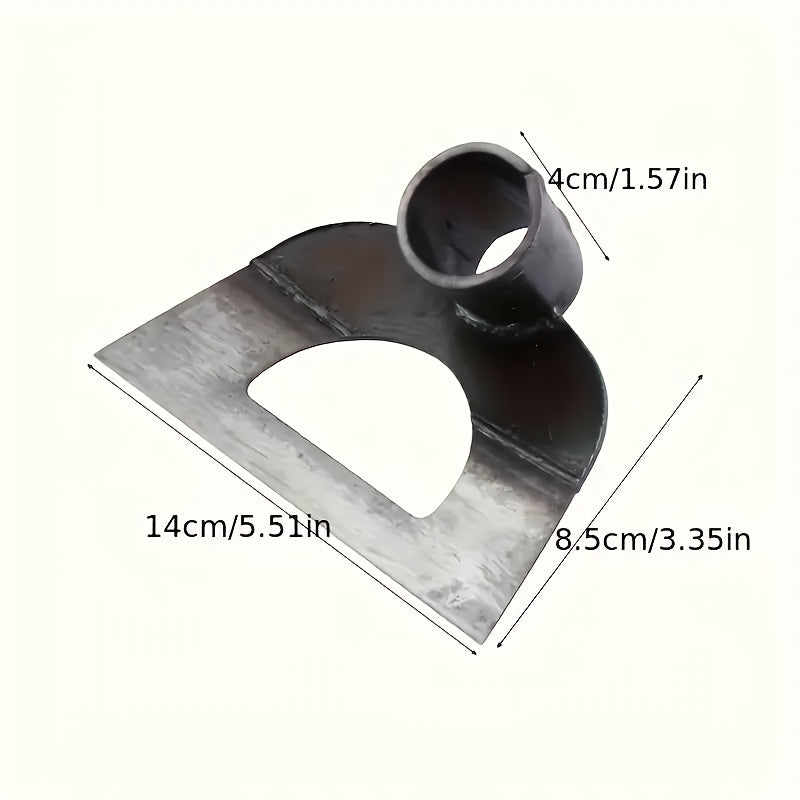 Azada de Acero al Manganeso Resistente, Herramienta Duradera para Desmalezar y Aflojar la Tierra con Fácilidad, Diseño Hueco en Forma de Corazón Afilado, Ideal para Jardinería, Plantación y Trasplante--Rastrillo Manual para Deshierbe, Pala de Jardín