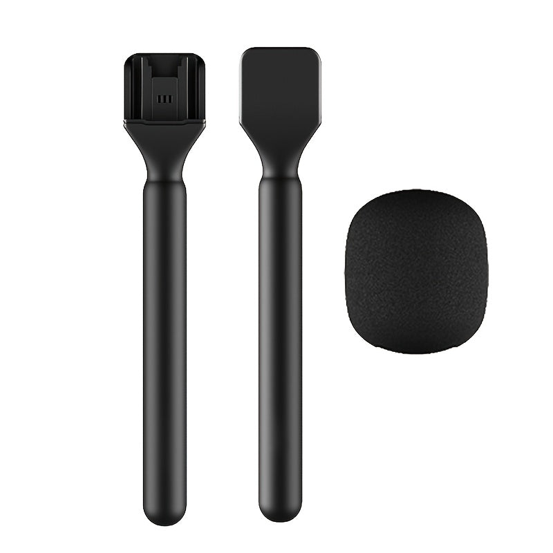 Adaptador de micrófono multifunción portátil, empuñadura para micrófono inalámbrico, adaptador de montaje manual para micrófono inalámbrico, adaptador de entrevista inalámbrica, compatible con DJI Mic 1/2 y Wireless GO II