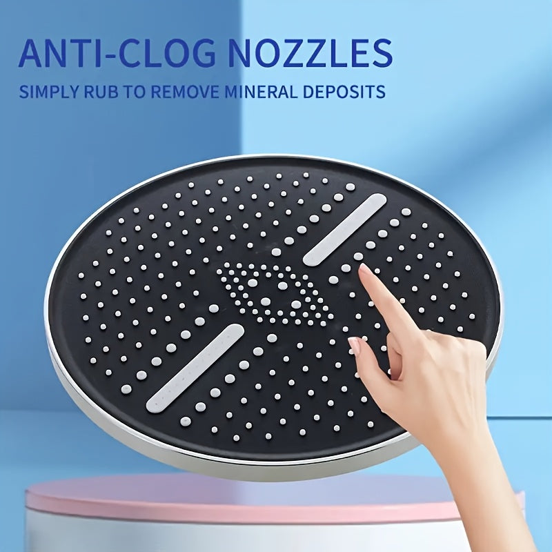Cabezal de ducha de alta presión con 3 modos de spray - Instalación fácil, diseño de plástico redondo para una experiencia de baño mejorada - Accesorio de baño moderno, Cabezal de ducha de alta presión, Accesorios de ducha