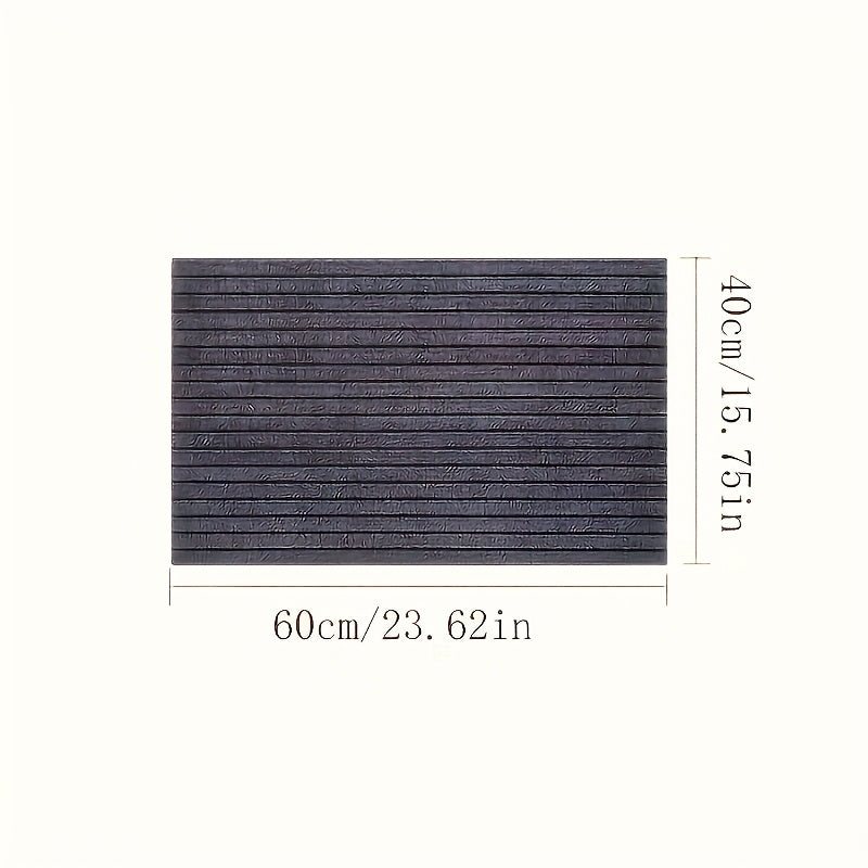 Alfombra de entrada antideslizante con 7 franjas, resistente y fácil de limpiar, para hogar, cocina y baño, rectangular, lavable, regalo ideal para Halloween y Navidad, alfombra de baño|alfombra a rayas|alfombra de poliéster, felpudo para baño