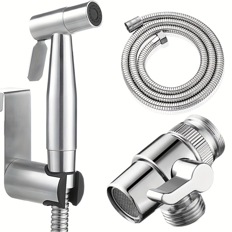 Sistema de ducha portátil - Control de flujo dual y montaje en pared, manguera reforzada de 1,5m, adecuado para baño de spa/baño de RV