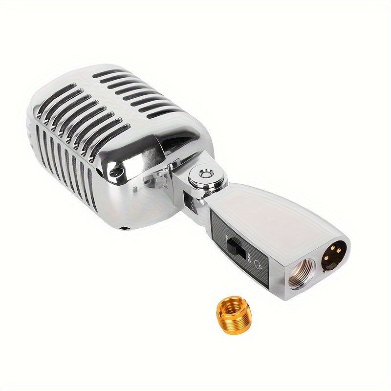 Microfono Vocal Dinámico Retro Clásico AMACEX GM-55 Estilo Vintage para Karaoke y Grabación de Canto