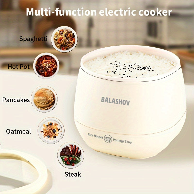 Mini Olla Arrocera, Fiambrera Eléctrica, Olla Arrocera Portátil De Viaje Pequeña, Olla Antiadherente, Función De Mantener Caliente, Adecuada Para 1-3 Personas - Para Cocinar Sopa, Arroz, Estofados, Granos Y Avena