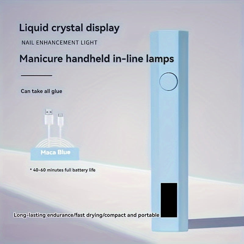 Secador de Uñas LED USB Compacto - Curado Rápido de Esmalte en Gel, Herramienta de Manicura Portátil y Eficiente en Energía para Uso en Casa y Salón