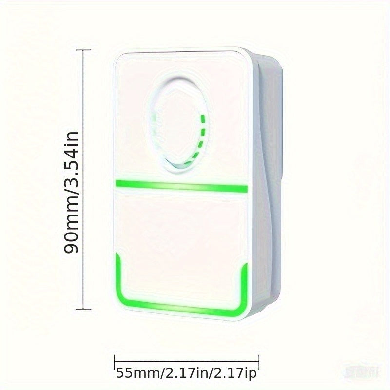 Purificador de aire de iones negativos portátil y silencioso - Elimina polvo, polen, pelo de mascotas y olores desagradables | Diseño seguro y duradero para uso en hogar y oficina | Ideal para dormitorio | Plástico blanco