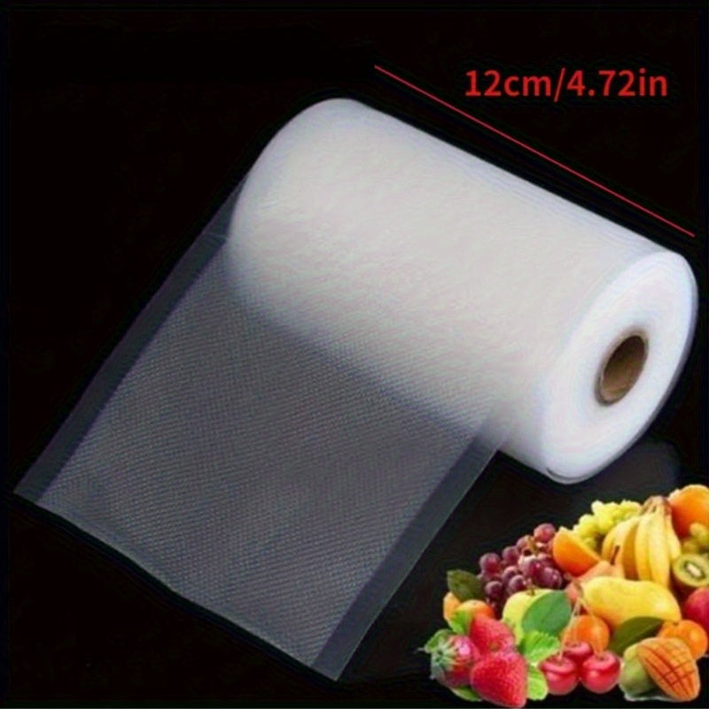 Bolsas de almacenamiento para sellar alimentos en el vacío en la cocina, disponibles en tamaños 12/15/17/20/22/25/28 cm por 500 cm para mantener la frescura.