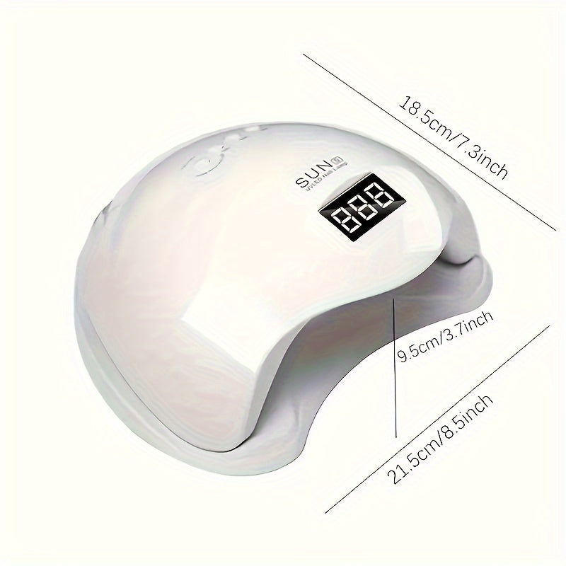 Linterna LED para uñas con sensor inteligente, luz portátil para gel y pulido, alimentada por USB sin batería - regalo ideal para 6 festividades importantes (Navidad, Halloween, Pascua, Día de San Valentín, Acción de Gracias), base desmontable, apta para