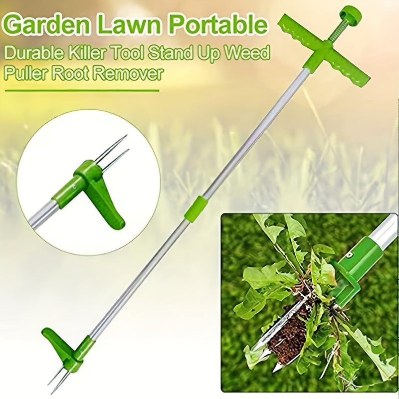 Desmalezadora Manual de Pie TATUKIKO - Herramienta de Jardín Metálica Resistente con Mango Ergonómico, Sin Necesidad de Electricidad para Césped, Patio y Huertos de Verduras, Equipo de Cuidado del Césped, Diseño Estable, Construcción Duradera, Uso Prolon