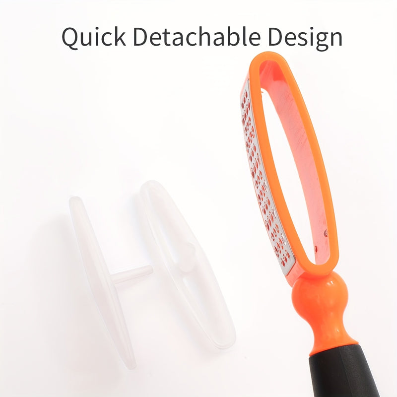 CANVALITE Lima de Pies Manual/Eléctrica de Doble Cara - Acero Inoxidable con Superficie de Pulido Dual, para Hogar y Salón, Herramienta de Pedicura, Diseño Ergonómico y Construcción Duradera
