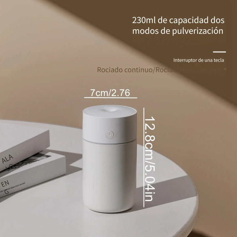 Humidificador de aire portátil con tecnología de ondas sonoras, 1200mAh, niebla fría inalámbrico para habitaciones