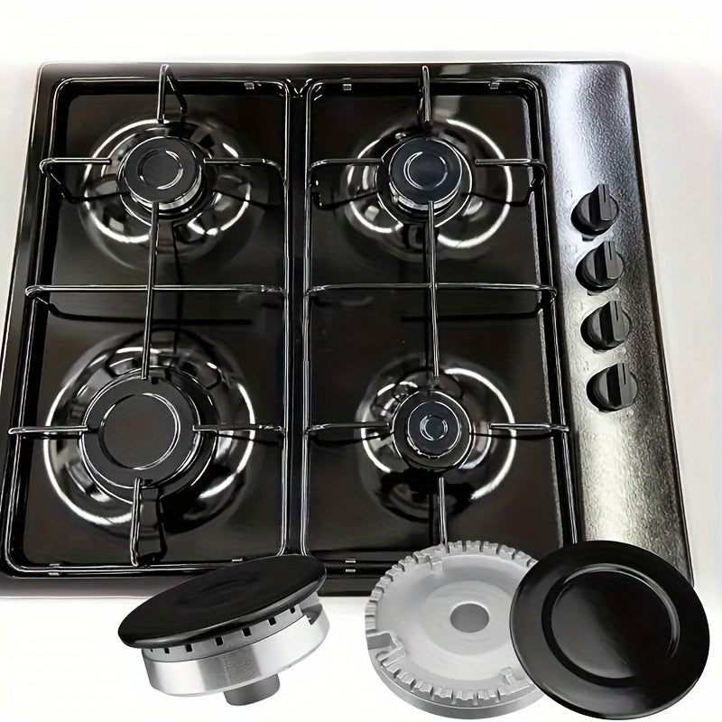 4 paquetes de cubiertas para quemadores de estufas de gas compatibles con estufas Sabaf - Tapas de repuesto duraderas, no se requieren baterías, paquete variado con opciones de 55 mm, 75 mm y 100 mm