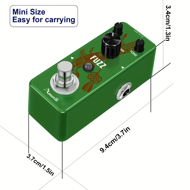 Pedal de trémolo clásico VSN, tono analógico para guitarra eléctrica y bajo, amplia capacidad de ajuste, pulsos suaves, mini aleación de aluminio, gris, true bypass.
