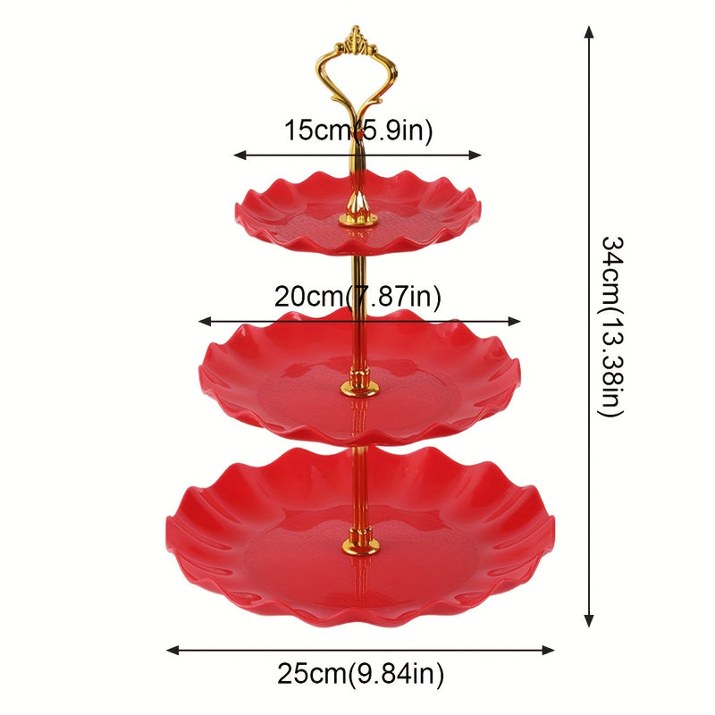 Juego de 2 Piezas para Exhibición de Postres Estilo Medio Oriente con Soporte para Tartas y Cupcakes, Ideal para Bodas y Ceremonias de Graduación