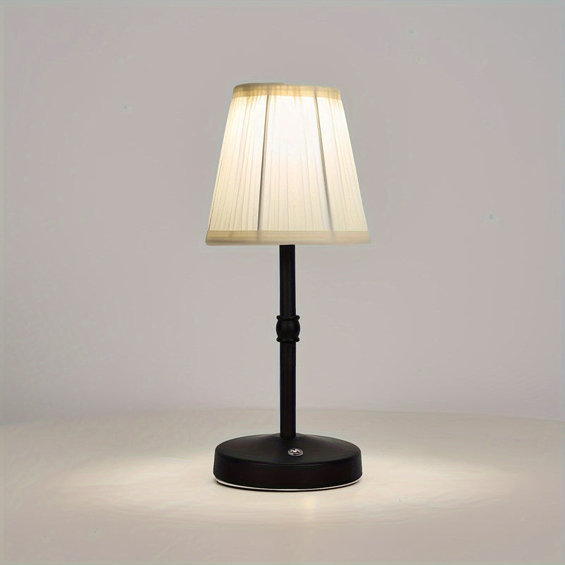 Lámpara de mesa LED inalámbrica con atenuador, batería recargable incorporada, brillo de 2 niveles, lámpara de mesa de patio, lámpara de noche de cabecera, luz ambiental para restaurantes, latón antiguo