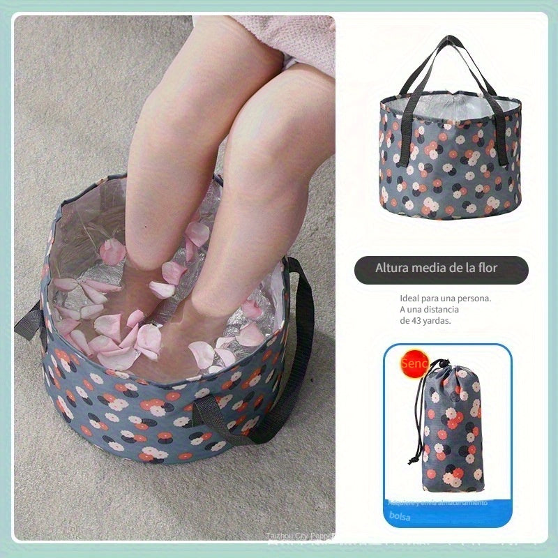Fregadero plegable portátil, fregadero de agua al aire libre, bolsa de baño de pies para viajes, fregadero de lavandería, fregadero, universal para todas las estaciones