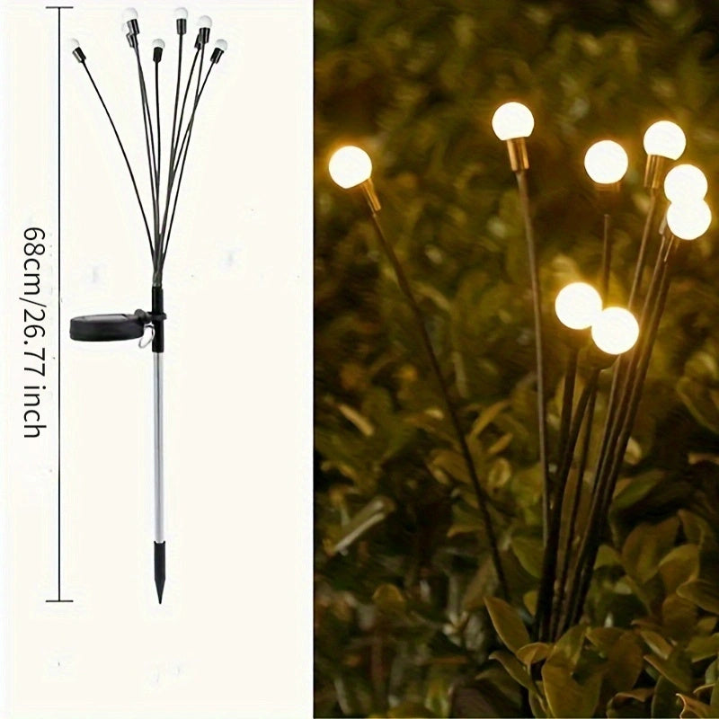 1 pza. Lámpara Solar Firefly: Añade un brillo mágico a tu jardín, fiesta o evento para Navidad, Halloween, Acción de Gracias, Pascua, regalo de Halloween.