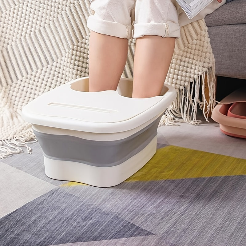 Bañera de Espuma Plegable 2025 con Tapa, Diseño Ahorrador de Espacio – Ideal para Uso en Casa y Viajes, Regalo Perfecto para Bodas, Graduaciones y Cumpleaños (1 Unidad)