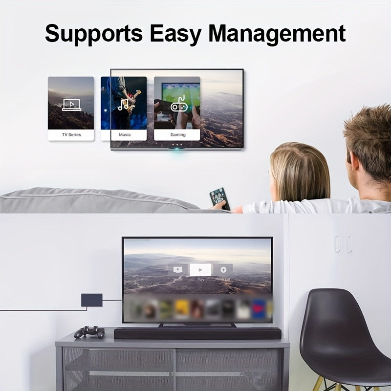 Conmutador Ethernet Gigabit 5 en 1, compatible con redes 10/100/1000m, portátil y fácil de instalar, alimentado por USB con 4 puertos de expansión, extensor de red uno a cuatro