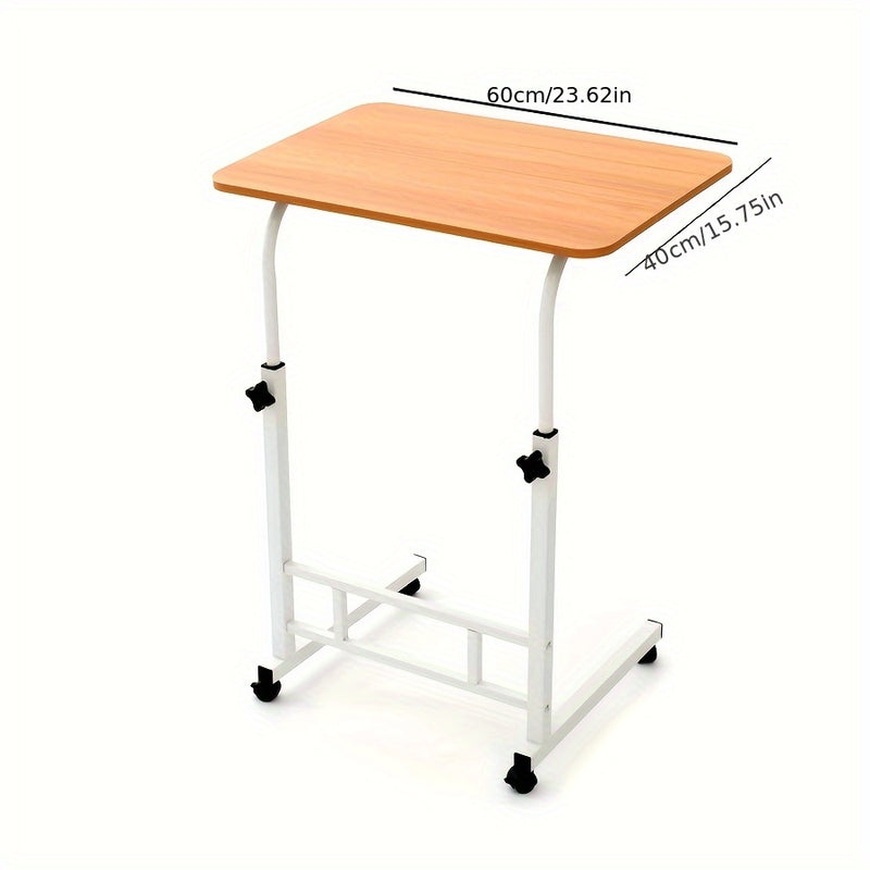 1 Escritorio Portátil Moderno Ajustable para Laptop con Control de Altura y Ángulo, Estación de Estudio en Madera Dura para Hogar o Dormitorio en RVs, Sin Necesidad de Energía | Diseño Elegante | Mesa de Computadora Todo-Tiempo