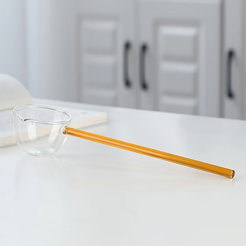 Cuchara De Sopa De Vidrio, Cuchara Con Mango De Vidrio De Borosilicato Alto, Cuchara De Servicio Transparente, Utensilio De Cocina Transparente, Accesorios De Mesa, Cubiertos
