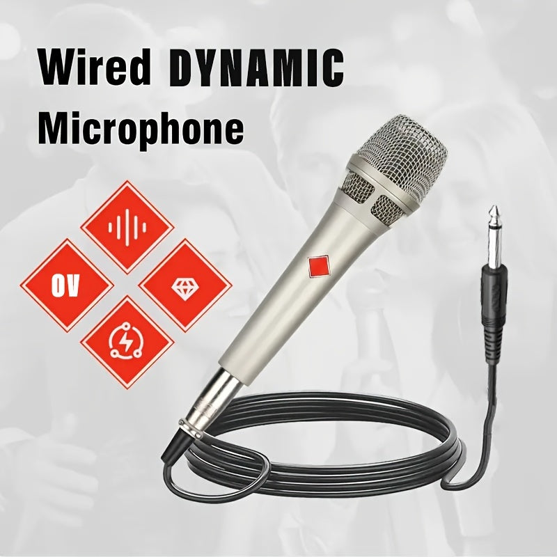 Microfono Dinámico Portátil Legendario XGeS - Voz Cardióide, Cable XLR de 6.35mm Incluido para Escenario, DJ, Karaoke, Grabación y Transmisión en Vivo, Con Cable, Micrófono Vocal, 3m