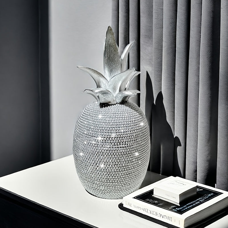 Elegante decoración de piña de resina 3D, estilo Art Deco, ideal para decoración de hogar y fiestas, regalo perfecto para Navidad, Día de San Valentín, Acción de Gracias, Día de la Madre, graduación - No se necesita electricidad, decoraciones de piña.