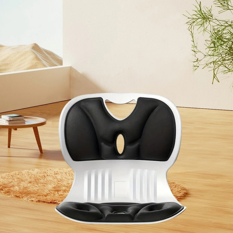 Silla ergonómica con diseño de onda, respaldo ajustable, plástico transpirable e hipoalergénico, ideal para oficina, hogar y spa - Soporte de postura dinámico para sesiones de sentado prolongadas, silla de oficina