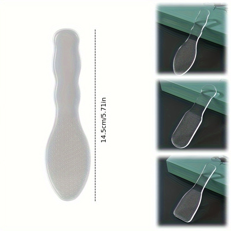 Limpiador de Pies de Vidrio - Exfoliante y Removedor Doble Cara para Pies Suaves, Herramienta de Pedicura Manual con Mango Ergonómico, Sin Necesidad de Electricidad, Cuidado Portátil para Uso Doméstico