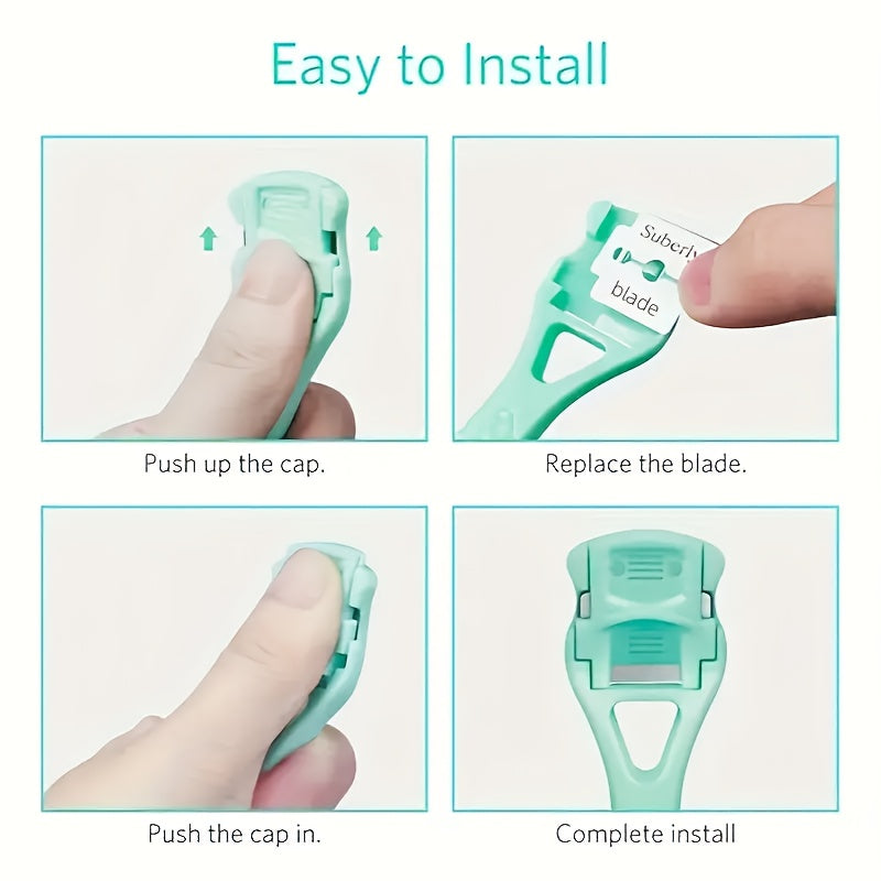 1pc EasyCare Raspador de pies de plástico para eliminar la piel muerta y los callos, Planificador manual de la suela del talón para pedicura, Herramienta de belleza para el cuidado personal sin perfume no eléctrico, No se requiere adaptador