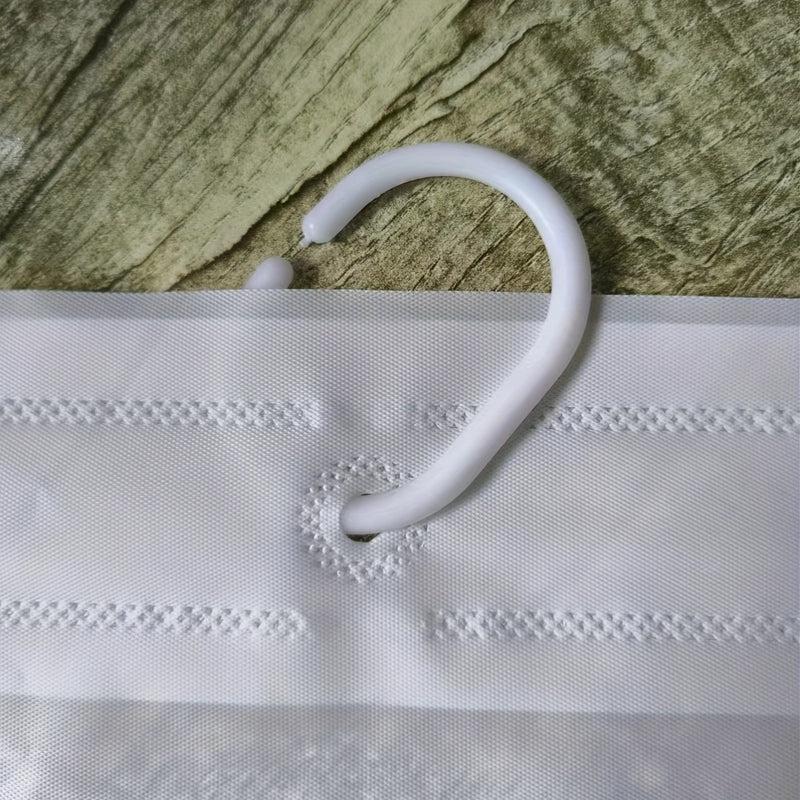 Cortina de Ducha de Baño PEVA, Impermeable, Anti-manchas, Sin Necesidad de Perforar, 12 Ganchos para Cortina de Ducha Gratis