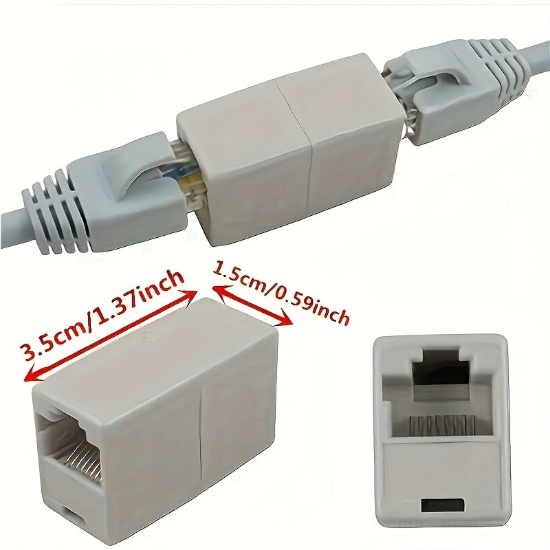 Conectores Ethernet RJ45 CAT6 de 1 pieza/3 piezas/4 piezas/7 piezas/10 piezas, Adaptador Recto de Doble Cabeza para Ethernet, Conector Ethernet, Conector Extendido de Cable Ethernet