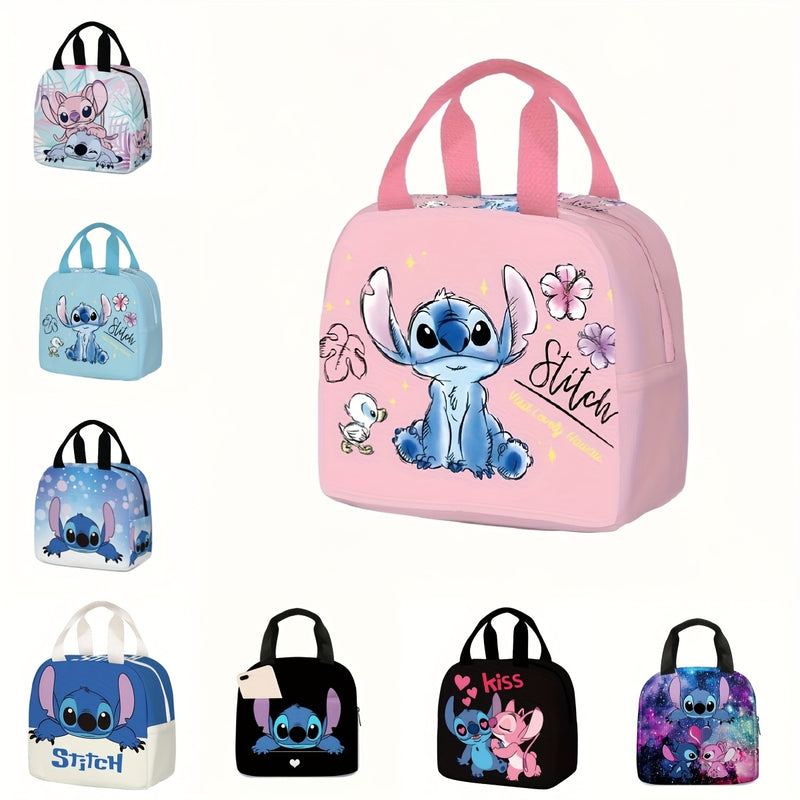 DISNEY Stitch Bolsa Térmica Reutilizable para Almuerzo, Contenedor Portátil de Contacto No Comestible para Mujeres y Hombres, Ideal para Trabajo, Picnic o Viaje, Regreso a la Escuela