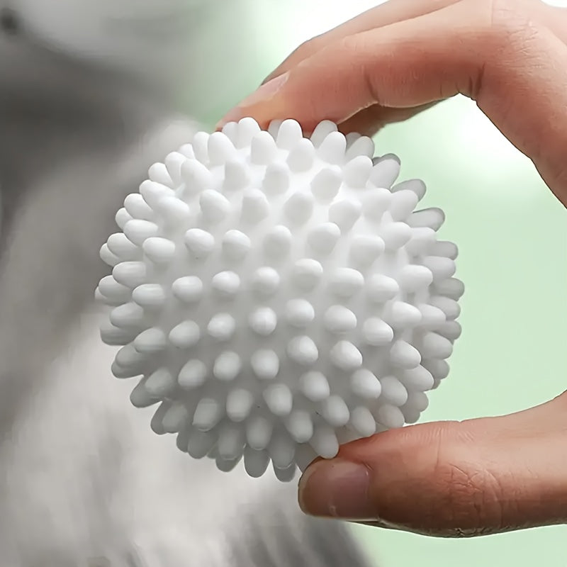 4 bolas de lavandería reutilizables, bolas de lavandería para lavadora, bolas de secadora, bolas de suavizante de ropa, bolas de secadora, bolas de lavandería resistentes a la rotura, efectivo para eliminar arrugas, productos de limpieza, herramienta peq