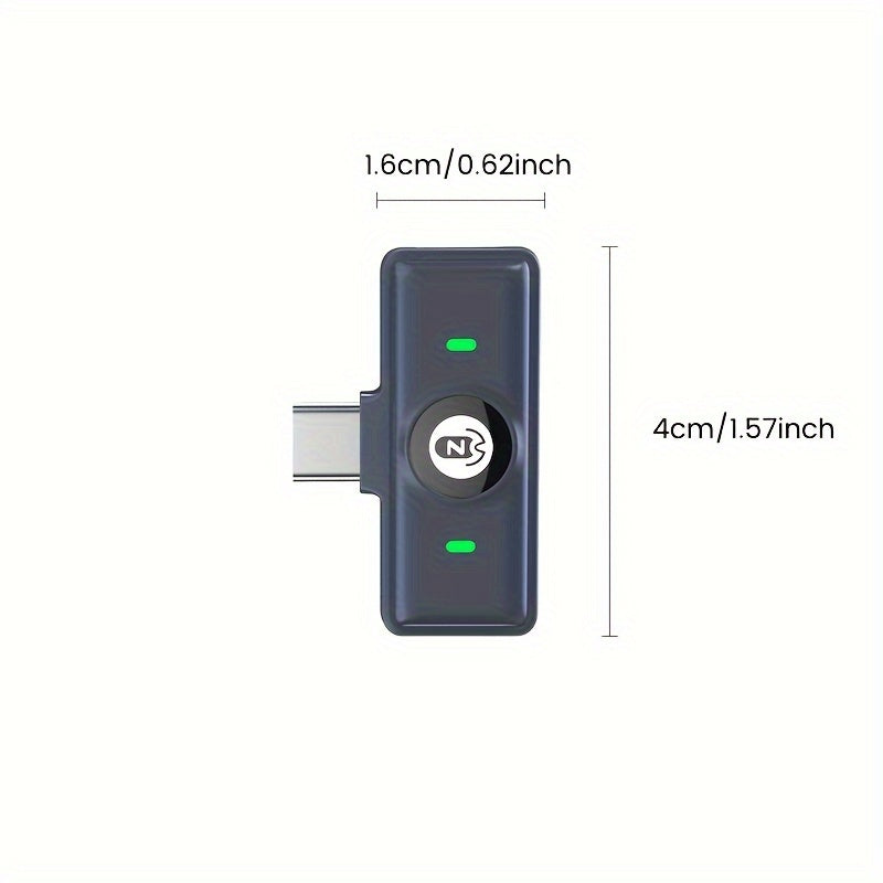 Micrófono Inalámbrico Magnético Zwide M7 con Clip - USB Tipo-C, Reducción de Ruido para Transmisiones en Vivo y Entrevistas al Aire Libre, Micrófono Inalámbrico para Cámara