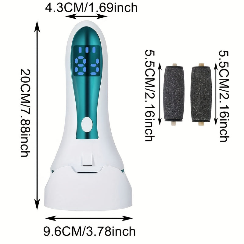 Afeitadora de pies eléctrica, juego de carga USB, lima de uñas portátil, diseñada para el cuidado de las uñas en casa!