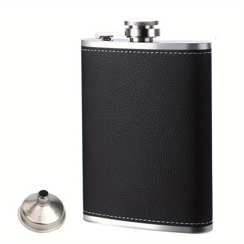 1 unidad, botella de 8 onzas para licor, termo de acero inoxidable, botella portátil para bebidas, ideal para whisky, bourbon, coñac, vodka, ginebra y tequila, accesorios de viaje, artículos para el hogar y cocina, regalo original para hombres, regalo pa