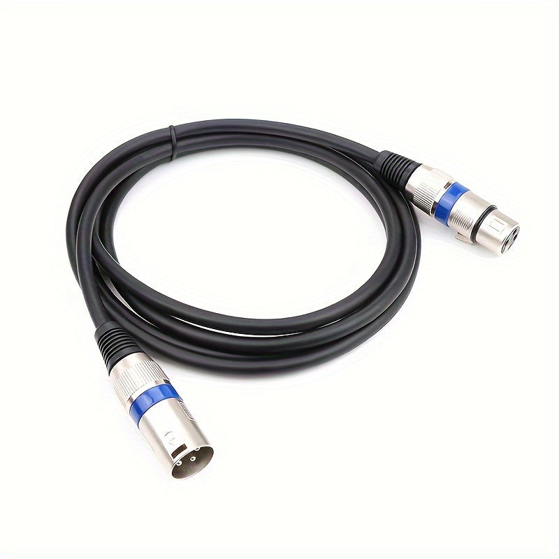 Cable de micrófono XLR macho a hembra de alta calidad I-ZCLIVE – Cable de audio balanceado de 3 pines para KTV, sistemas de sonido, preamplificadores y estaciones de radio, diseño plano duradero con conectores metálicos