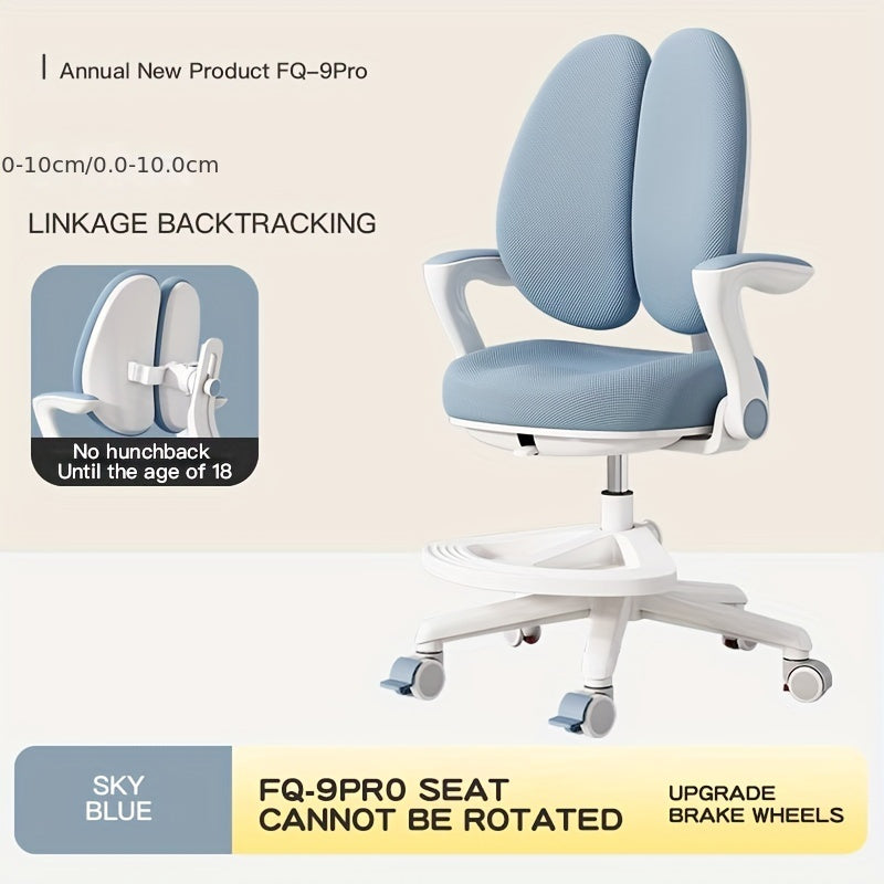 Butaca de Oficina Ergonómica de 1 Pieza con Asiento de Espuma Viscoelástica, Diseño Dividido en la Parte Trasera, Reposición Manual, Base Giratoria, Malla Rosa Suave, Cómoda para Uso Doméstico y de Oficina