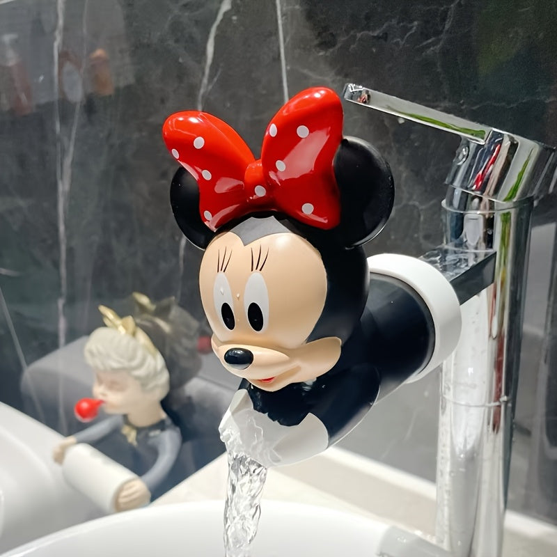 1pc Mickey Spray de Agua Extension Accesorio de Baño Cartoon, Plástico, Montaje de Inserción, Largo, para Cocina, Fregadero