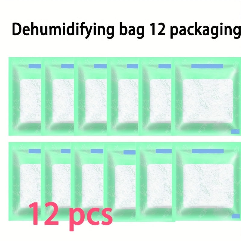 6, Bolsa Deshidratante de Bolsillo de 12 piezas, Bolsa Deshidratante para Coche, Reutilizable, Adecuada para Múltiples Escenarios, Uso Doméstico, Armario, Dormitorio, Bolsa Deshidratante para Cajón, Portátil