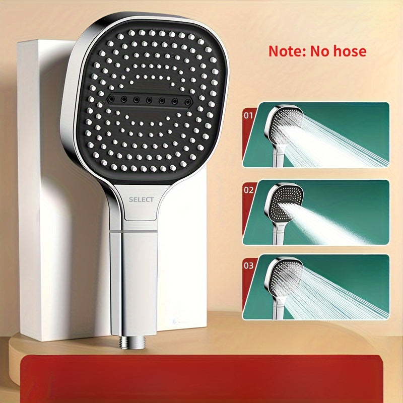 Cabezal de ducha de mano de alta presión con filtro, cabezal de ducha de masaje de montaje en pared de plástico cuadrado para accesorios de baño Decoraciones de Halloween, Navidad