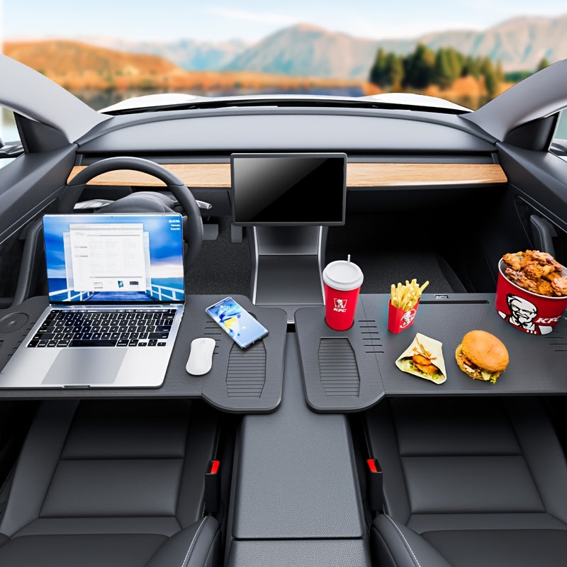 Escritorio Pequeño Multifuncional para Coche, Mesa de Computadora de Oficina de Viaje, Mesa Plegable para Comedor, Escritorio Portátil con Almacenamiento