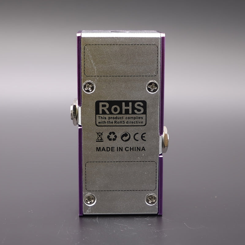 HUOSHEN-MI Pedal de Efectos para Guitarra Eléctrica - Distorsión True Bypass, Mini Pedal Morado con Controles de Volumen y Tono, Procesador Compacto para Amplificador de Rock, Metal y Blues - Compatible con USB, Sin Adaptadores Necesarios, Diseño True By
