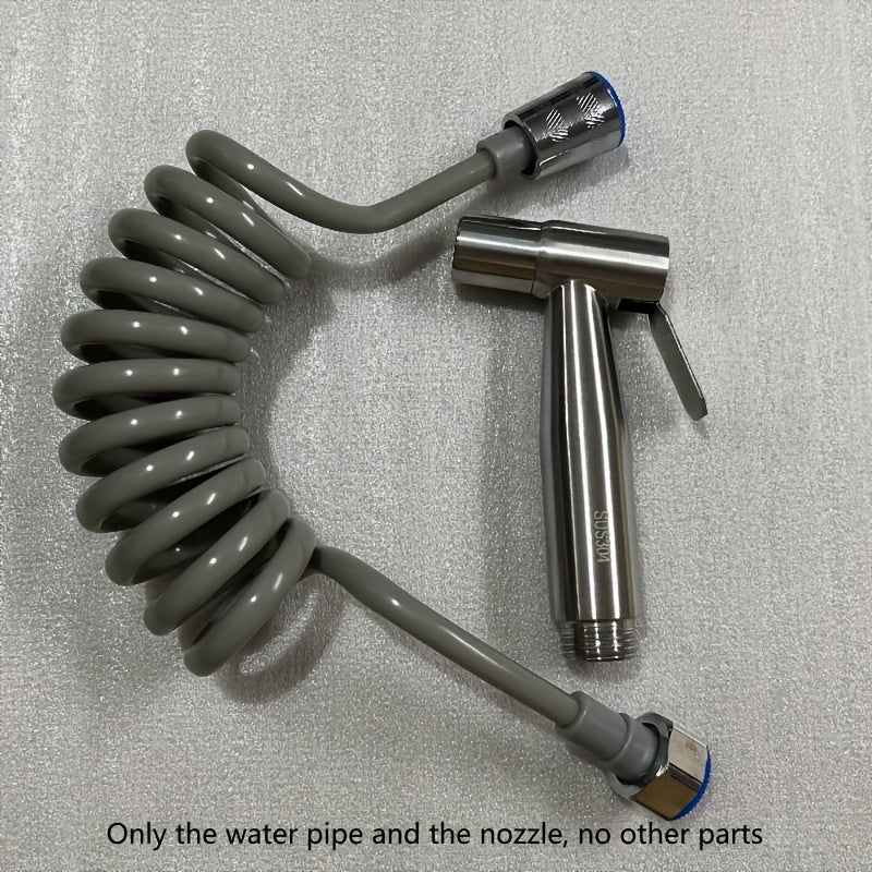 Juego de Ducha Portátil con Boquilla de Acero Inoxidable, Adecuado para Higiene Personal y Limpieza del Baño, Cabezal de Ducha Auto-Limpiante, Material Duradero de Acero Inoxidable